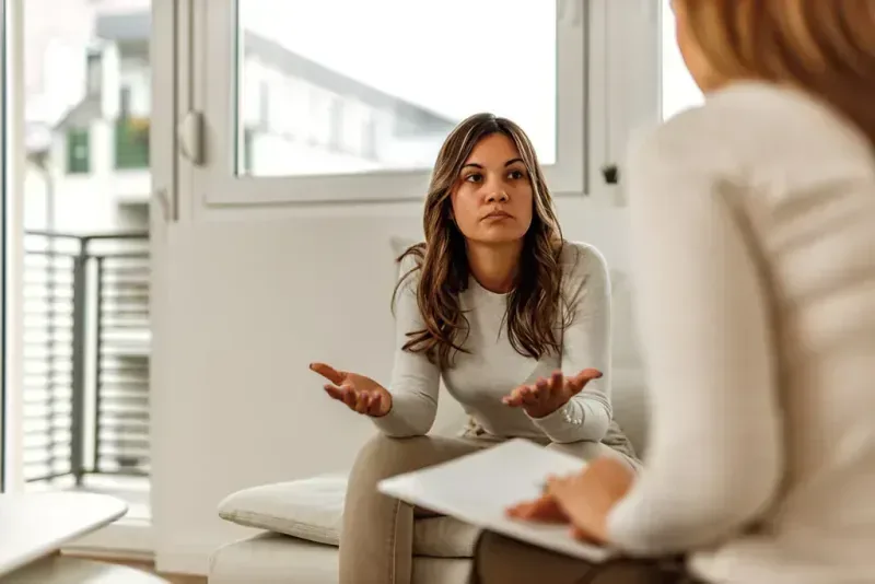 Treatment-resistant depression therapy session